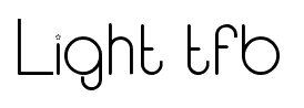 Light tfb font
